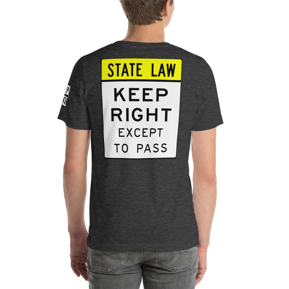 STATE LAW KEEP RIGHT EXCEPT TO PASS