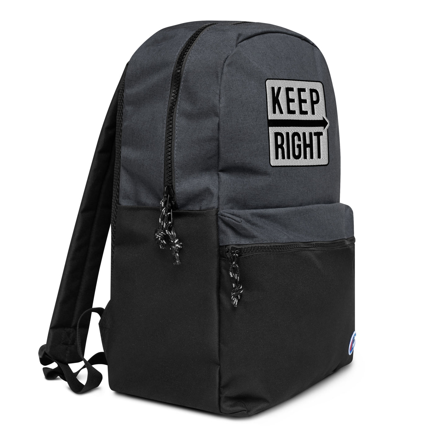 Embroidered KEEP RIGHT Champion Backpack