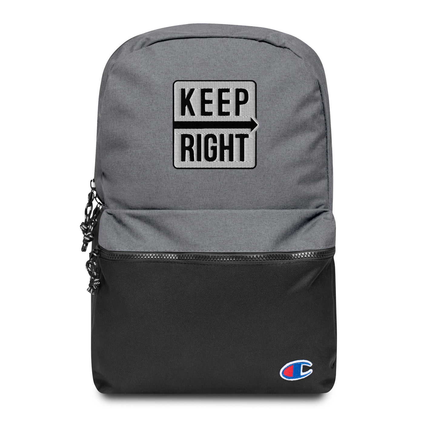 Embroidered KEEP RIGHT Champion Backpack