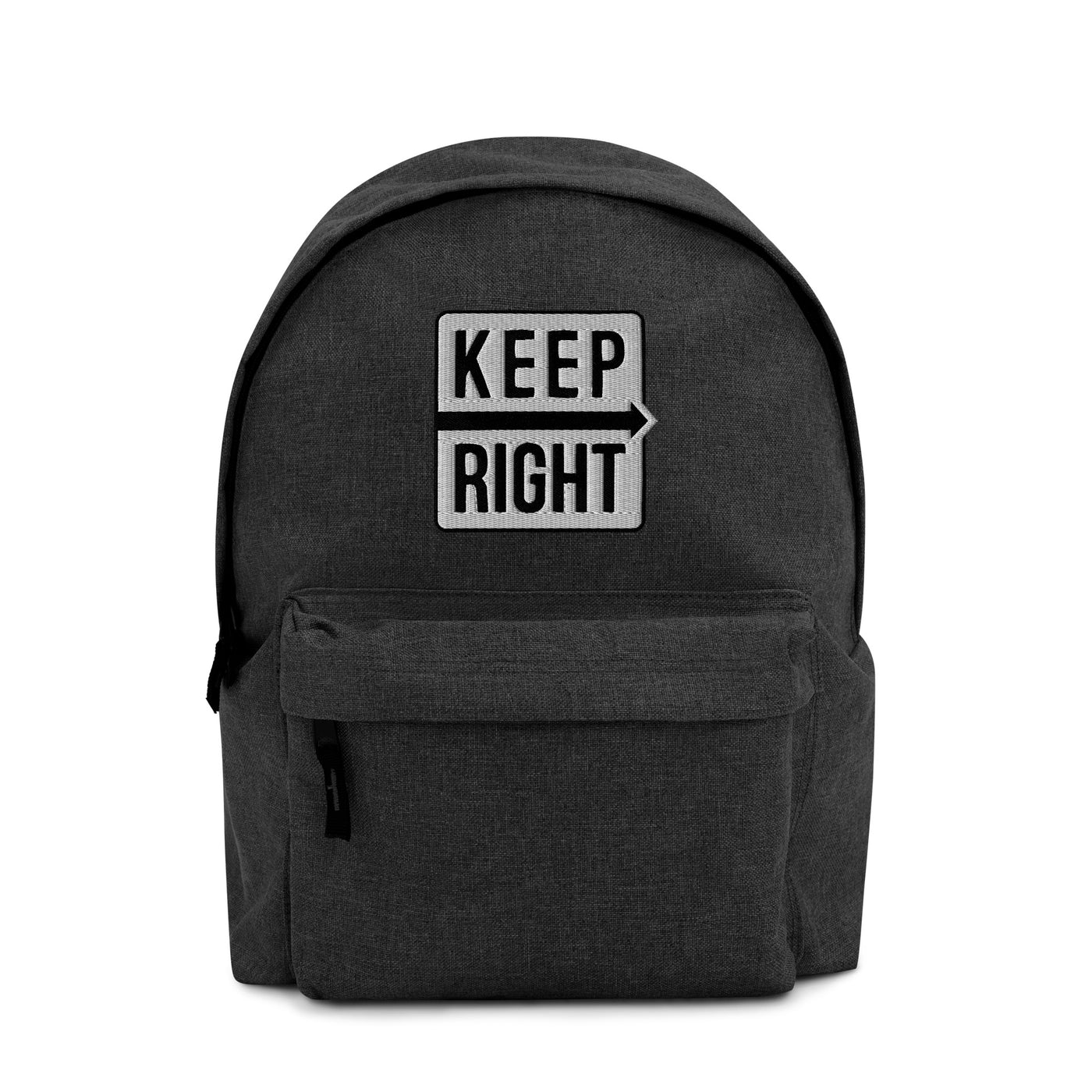 Embroidered KEEP RIGHT Backpack