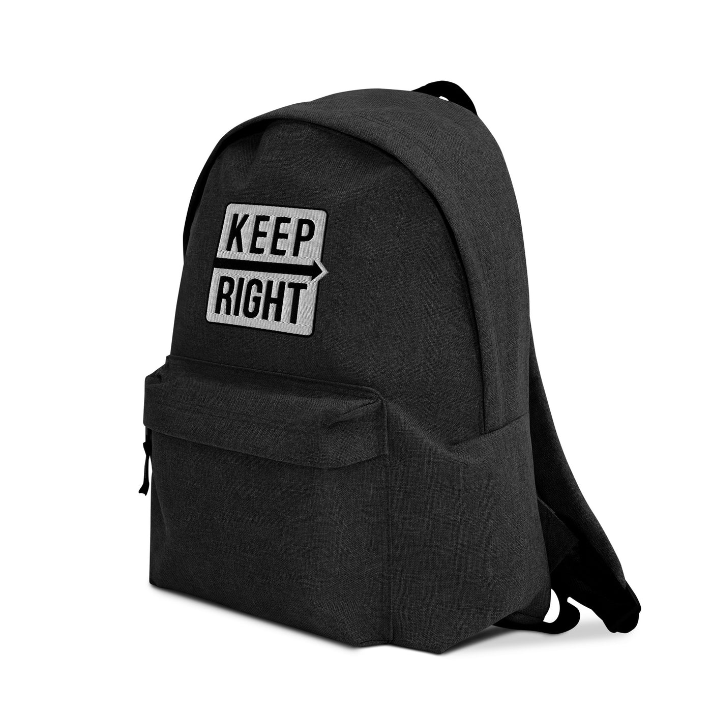 Embroidered KEEP RIGHT Backpack