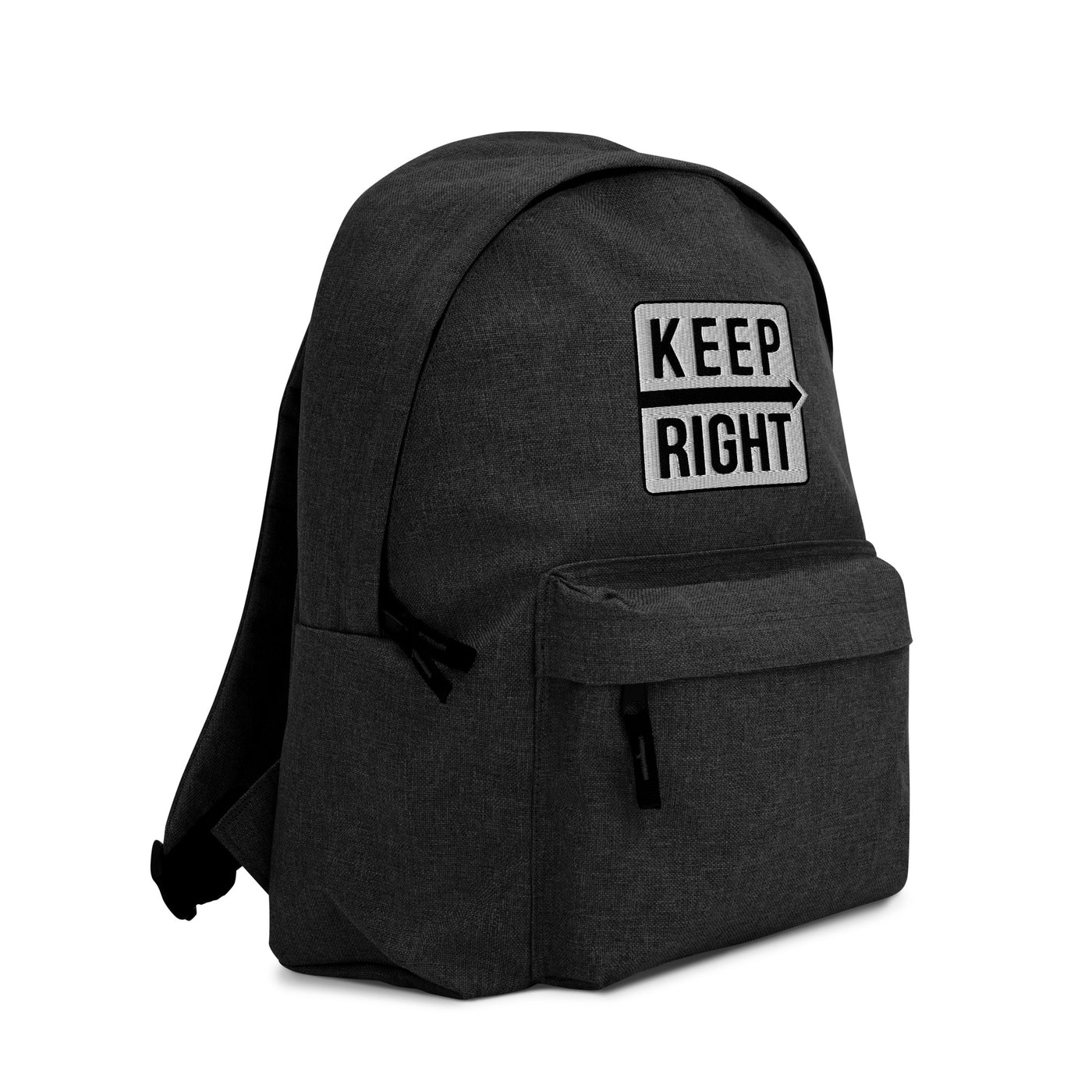 Embroidered KEEP RIGHT Backpack