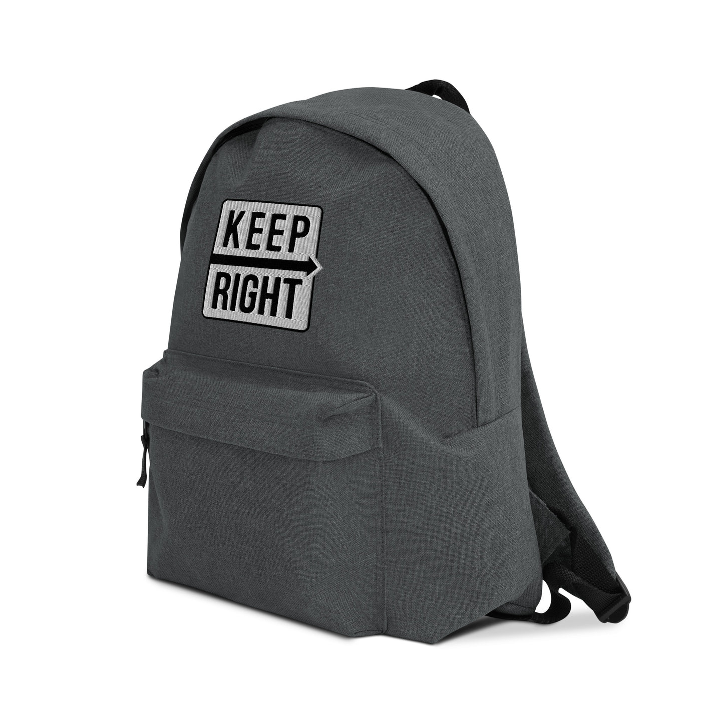 Embroidered KEEP RIGHT Backpack