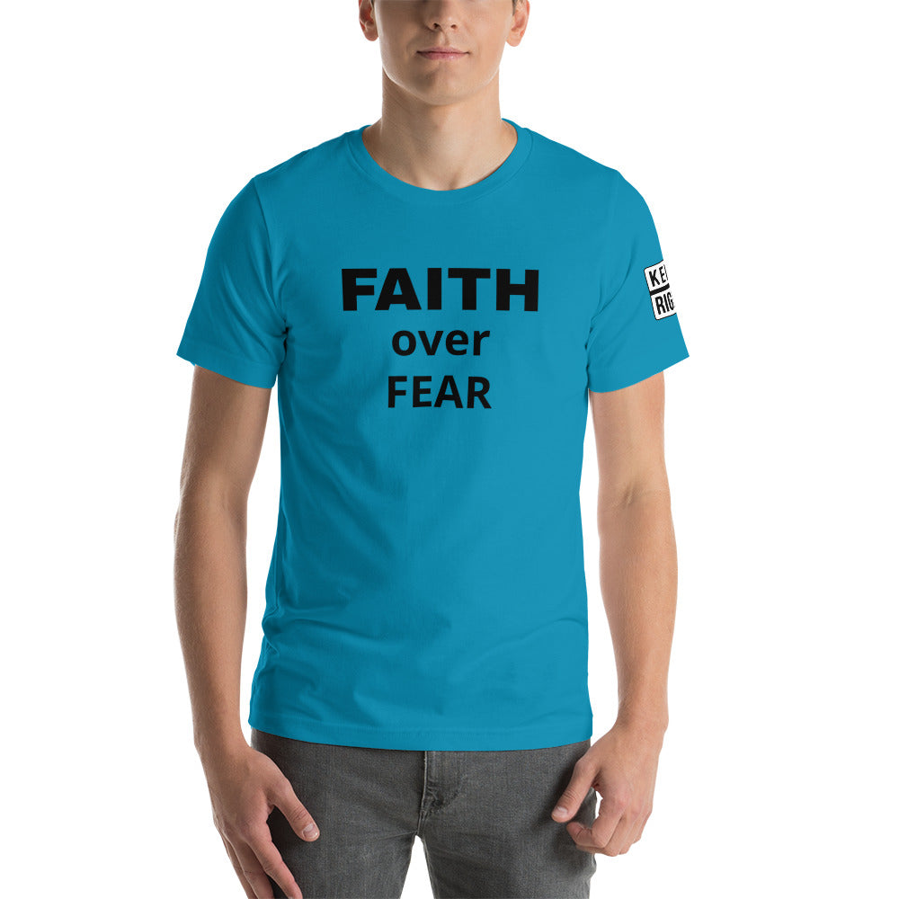 FAITH OVER FEAR Unisex t-shirt