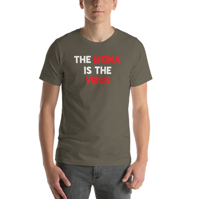 THE MEDIA IS THE VIRUS t-shirt