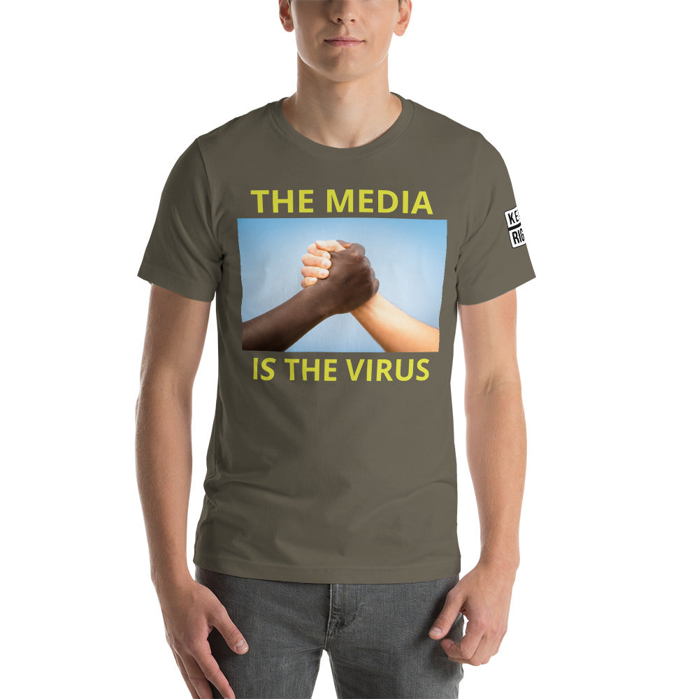 THE MEDIA IS THE VIRUS t-shirt