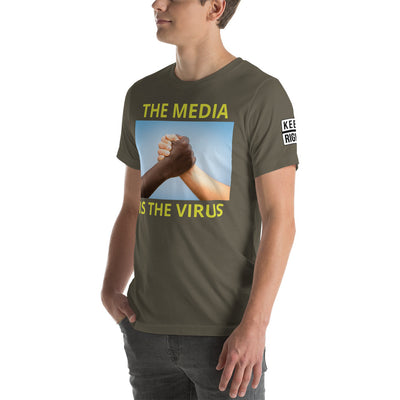 THE MEDIA IS THE VIRUS t-shirt