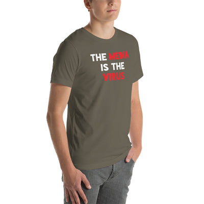 THE MEDIA IS THE VIRUS t-shirt