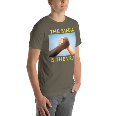 THE MEDIA IS THE VIRUS t-shirt