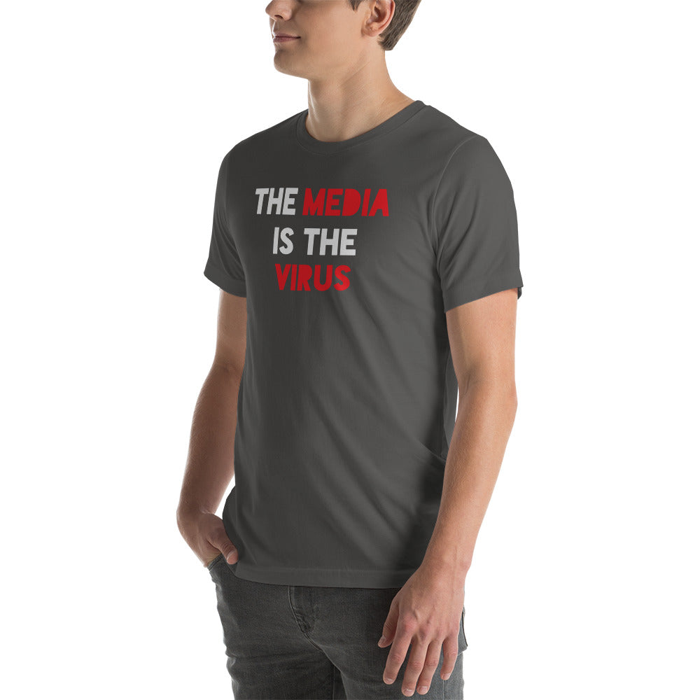 THE MEDIA IS THE VIRUS t-shirt