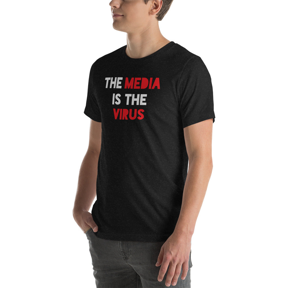 THE MEDIA IS THE VIRUS t-shirt