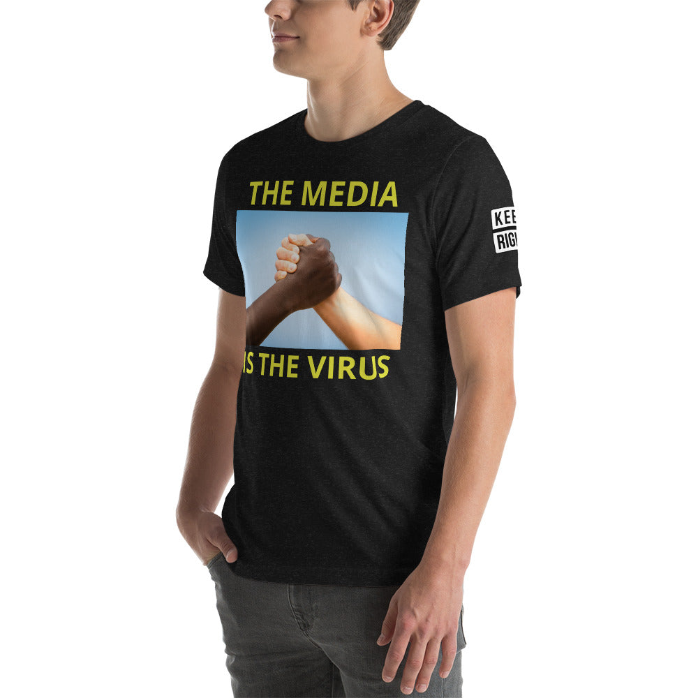 THE MEDIA IS THE VIRUS t-shirt