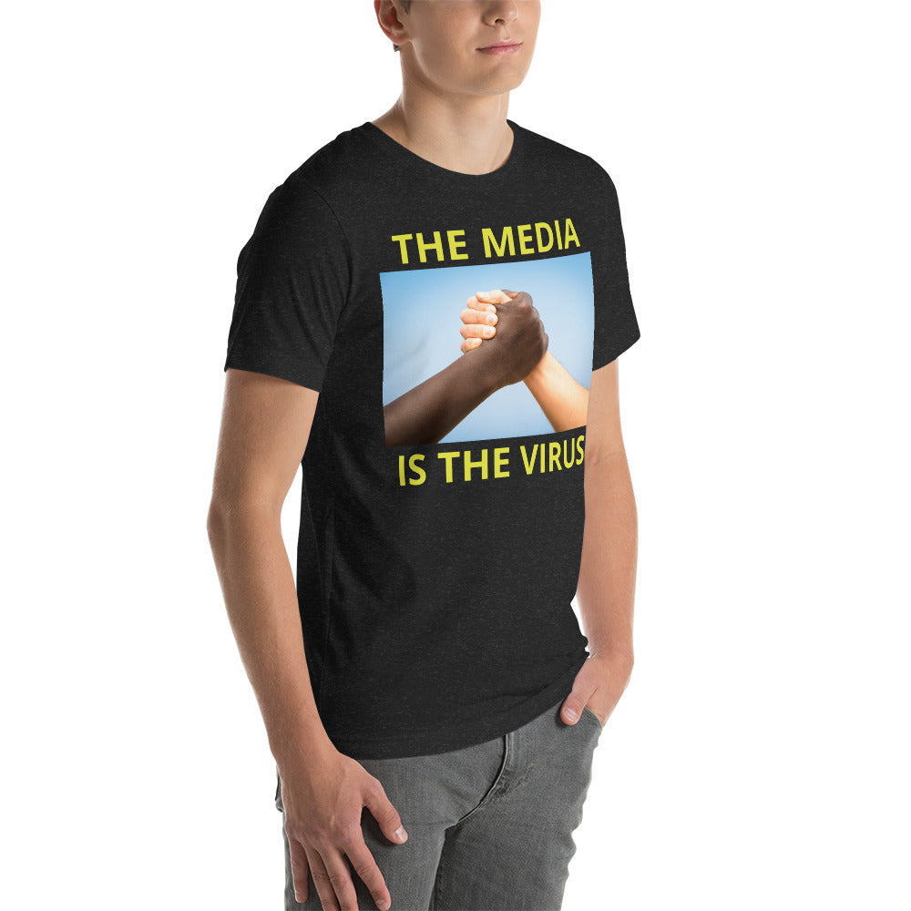 THE MEDIA IS THE VIRUS t-shirt