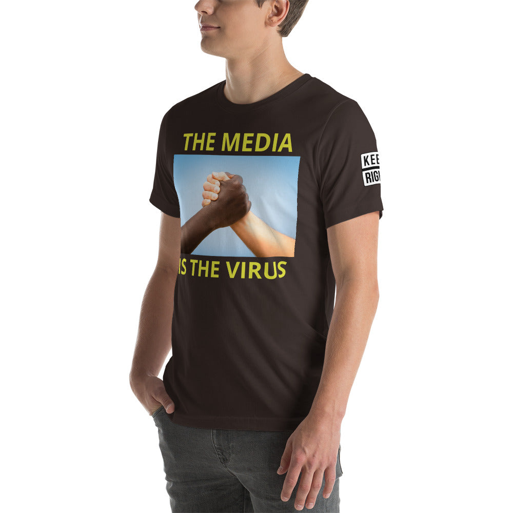 THE MEDIA IS THE VIRUS t-shirt