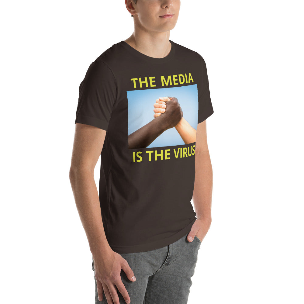 THE MEDIA IS THE VIRUS t-shirt