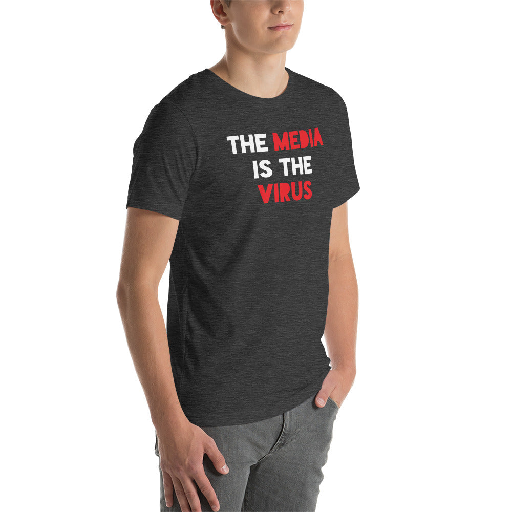 THE MEDIA IS THE VIRUS t-shirt