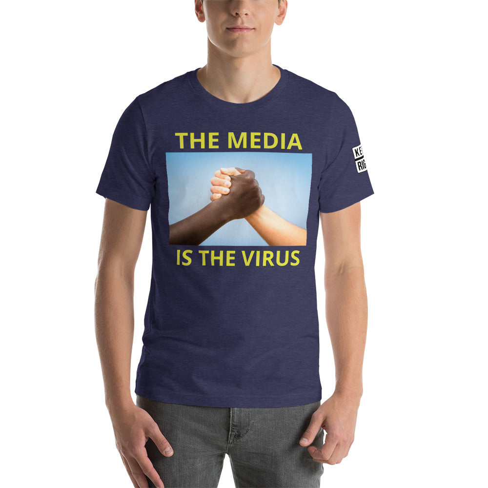 THE MEDIA IS THE VIRUS t-shirt