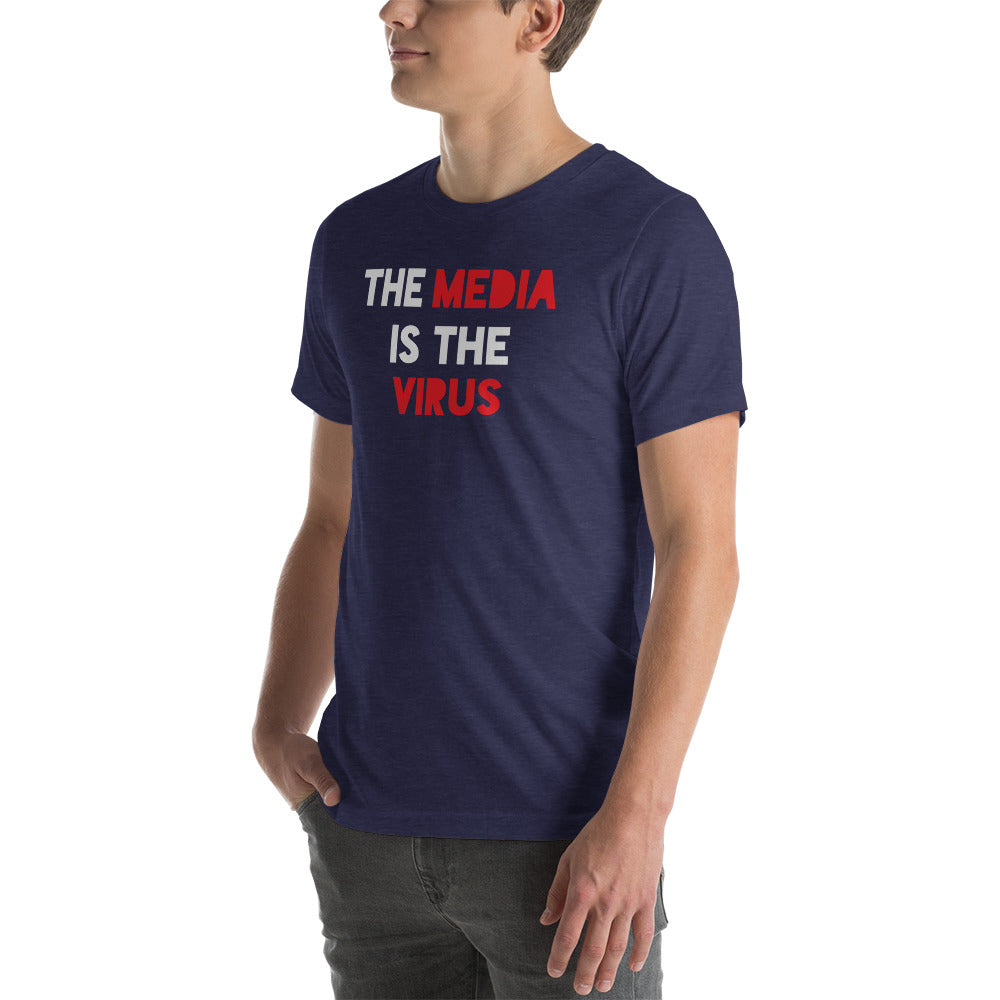 THE MEDIA IS THE VIRUS t-shirt