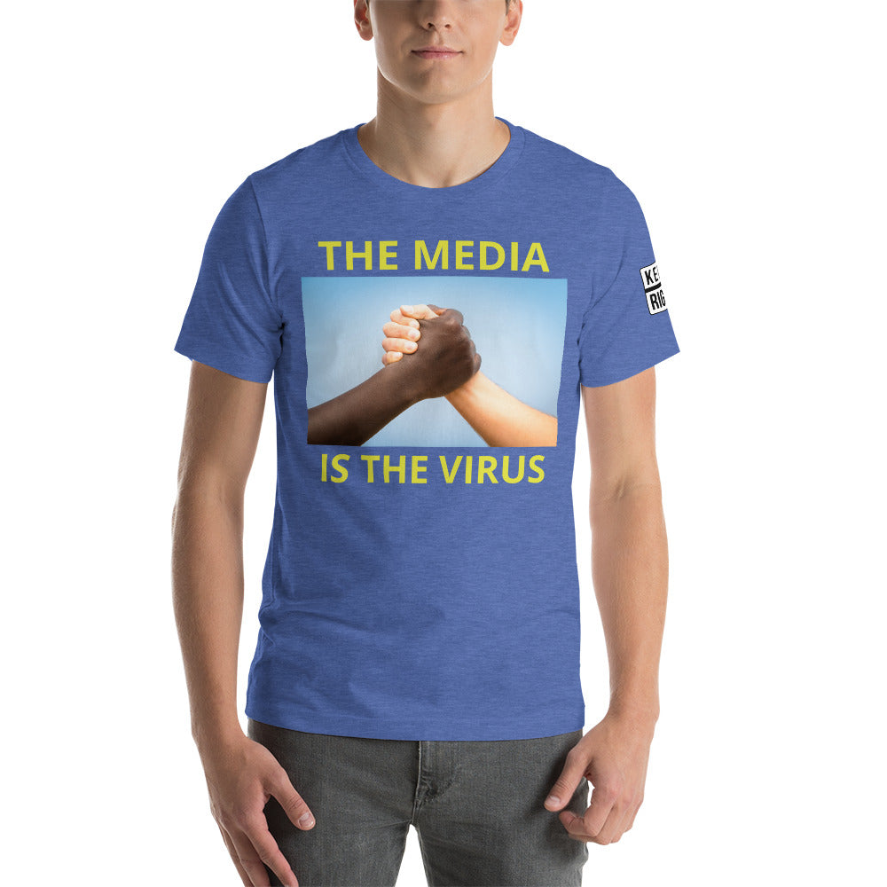 THE MEDIA IS THE VIRUS t-shirt