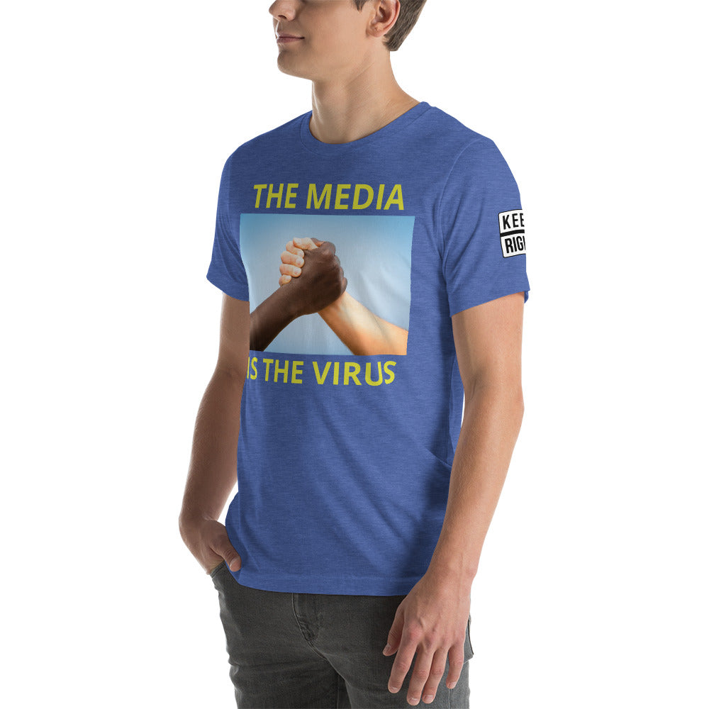 THE MEDIA IS THE VIRUS t-shirt