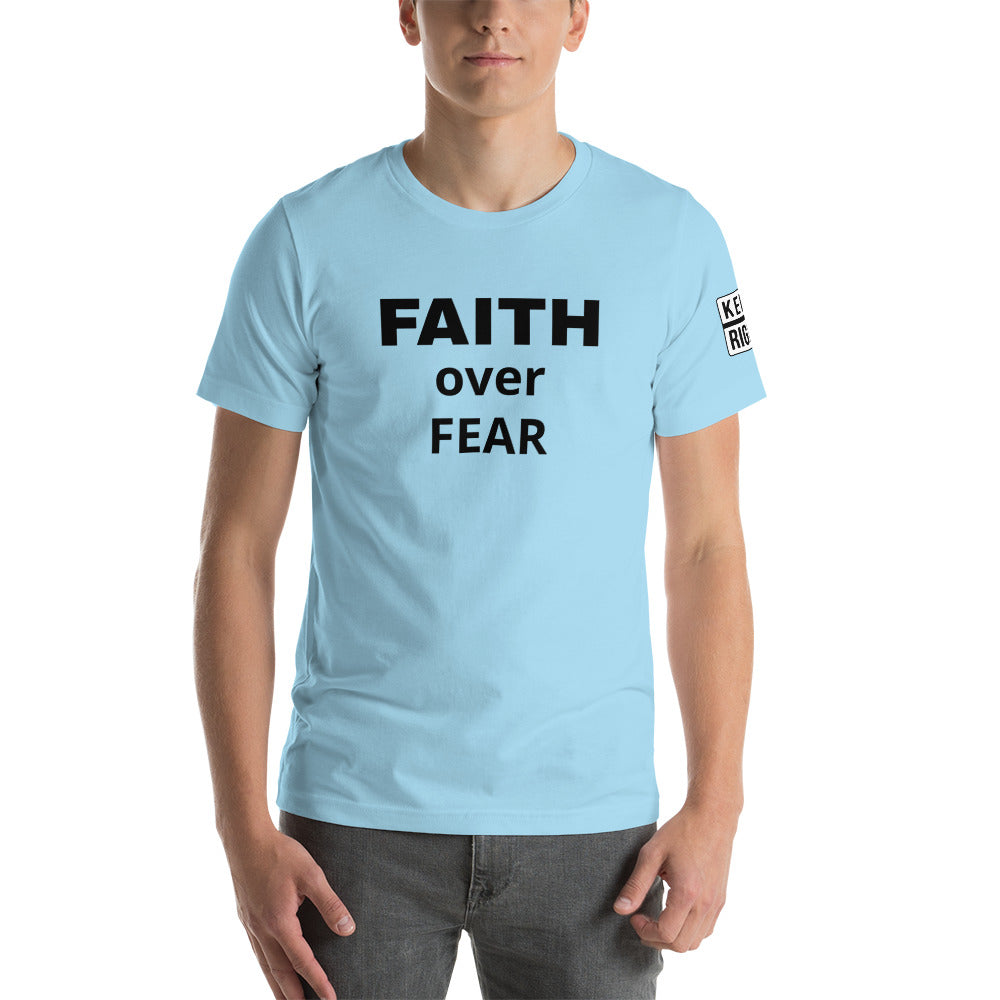 FAITH OVER FEAR Unisex t-shirt