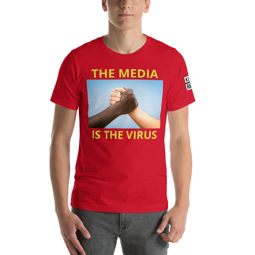 THE MEDIA IS THE VIRUS t-shirt