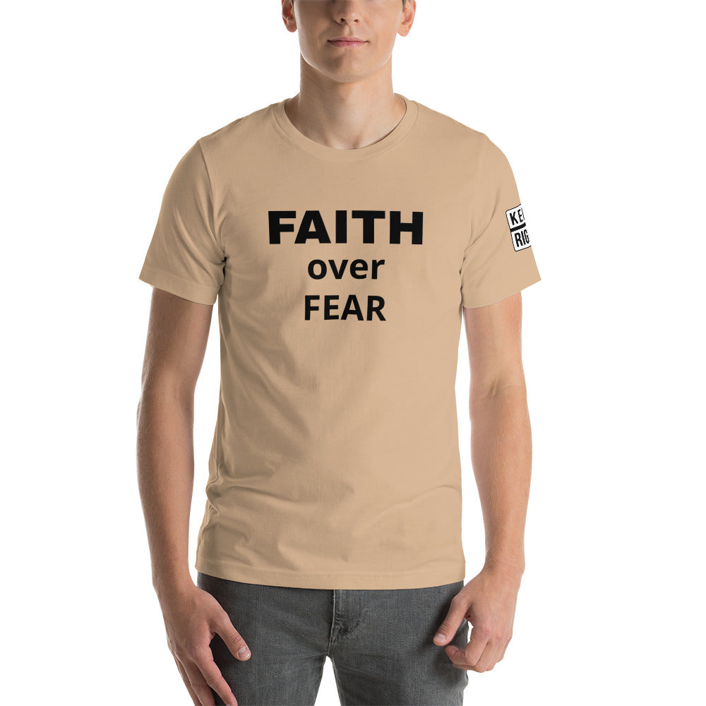 FAITH OVER FEAR Unisex t-shirt