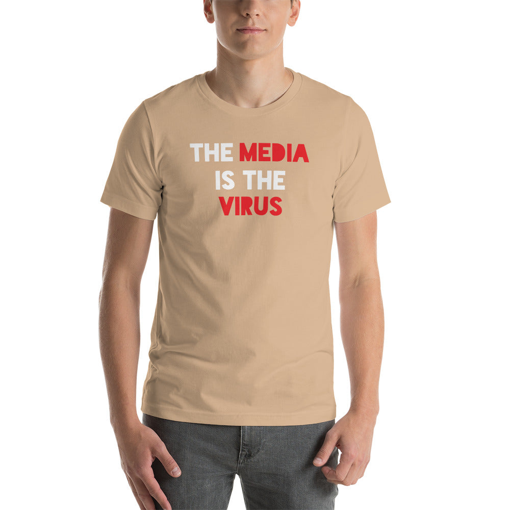 THE MEDIA IS THE VIRUS t-shirt