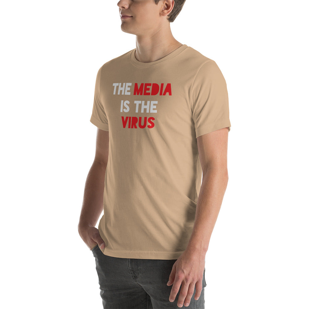 THE MEDIA IS THE VIRUS t-shirt