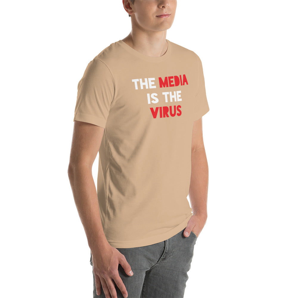 THE MEDIA IS THE VIRUS t-shirt