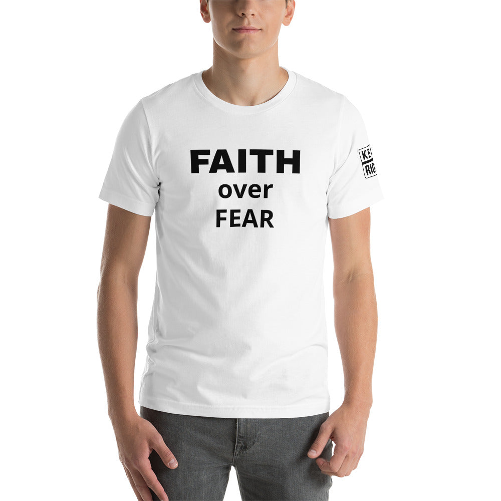 FAITH OVER FEAR Unisex t-shirt