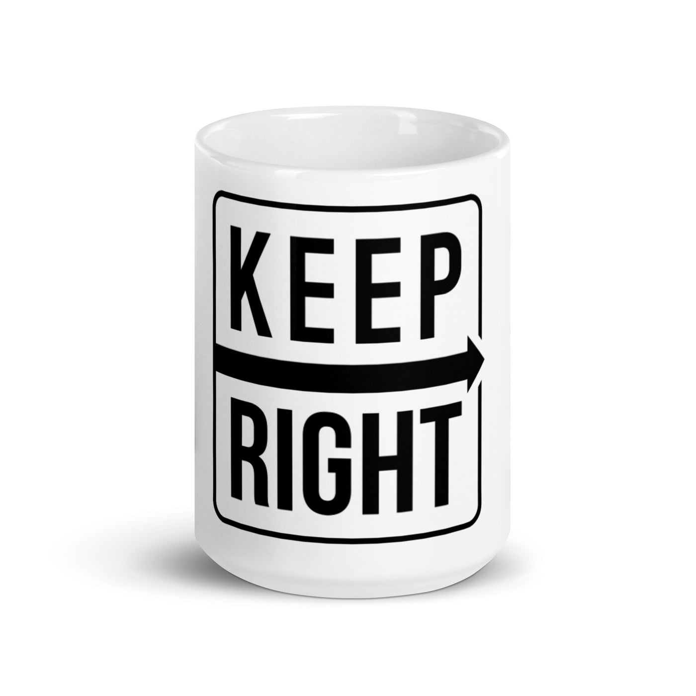 KEEP RIGHT mug