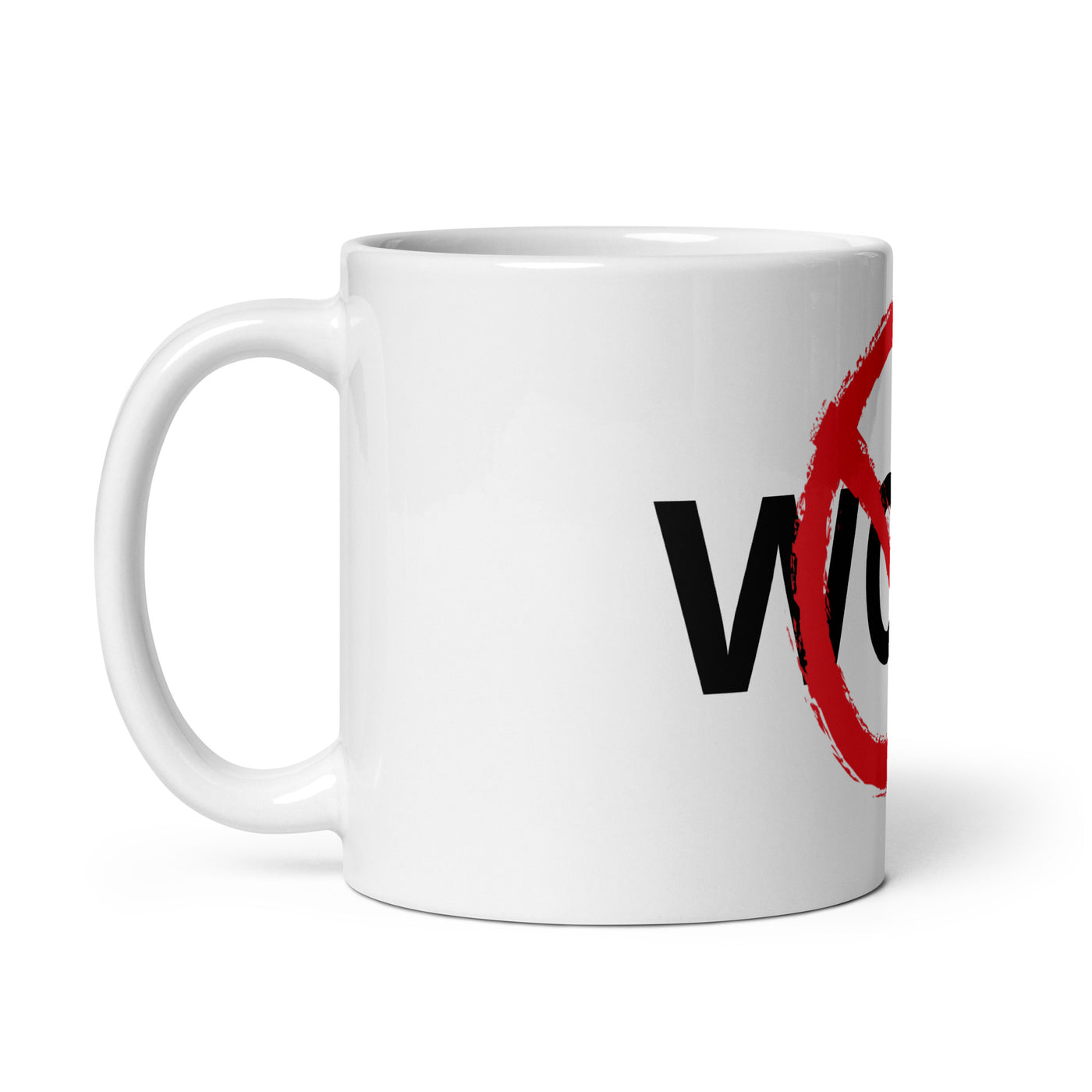 ANTI WOKE White glossy mug