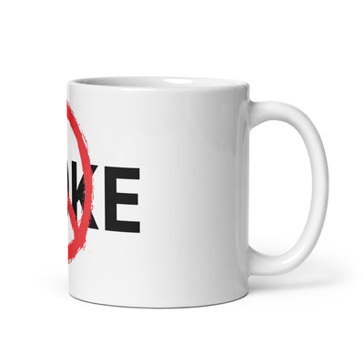 ANTI WOKE White glossy mug