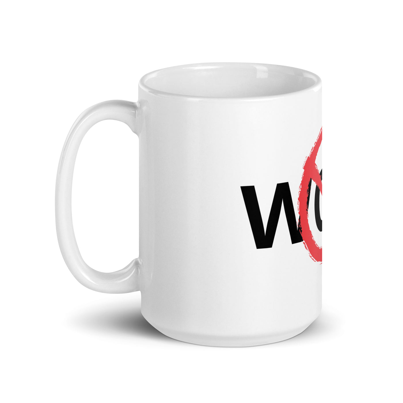 ANTI WOKE White glossy mug