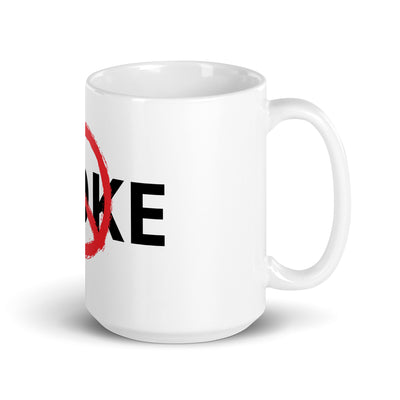 ANTI WOKE White glossy mug